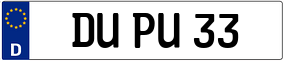 Trailer License Plate